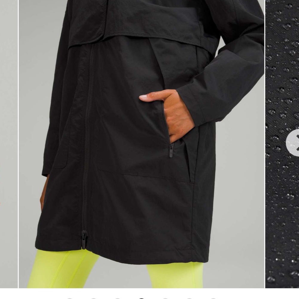 Lululemon Always Effortless Long Jacket Black Size 6 - Picture 7 of 8